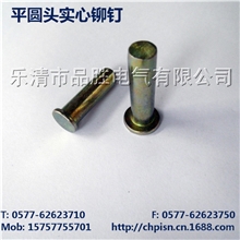 【厂家直供优质铆钉】平圆头铆钉实心铆钉温州铆钉