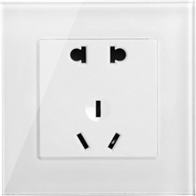 七力开关插座钢化玻璃面板开关面板墙壁开关插座开关插座面板