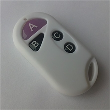 防水四键ABCD学习固定码小四键315-433MHZ白色外壳美观