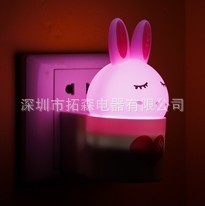 LOVE流氓爱心兔光控小夜灯创意节能小壁灯LED兔兔光控灯