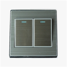 供应二位开关照明开关墙壁开关不锈钢开关拉丝开关