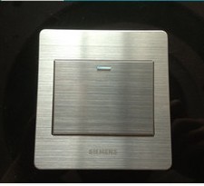 厂家直销拉丝超薄墙壁开关一位单控开关