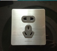 厂家直销五孔墙壁开关墙壁插座开关拉丝开关