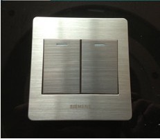 厂家直销拉丝超薄墙壁开关两位双控开关