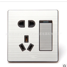 【厂家热销】专业供应一开五孔插座超薄墙壁开关插座