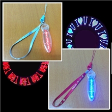 601R-1闪字挂绳创意产品奇特礼品礼物圣诞节火爆销售厂家直销