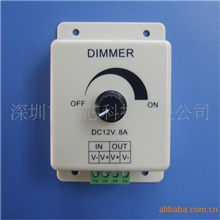 手动单路LED调光器开关单色软灯条硬灯条8A调光控制器(5-24V)