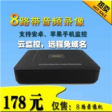 硬盘录象机录像机_8路硬盘录像机高清监控录像机
