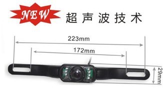 汽车后视系统免打孔红外灯夜视车载摄像头/车牌架摄像头