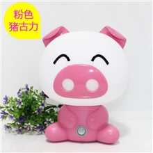 创意台灯猪古力台灯情侣猪小夜灯学习台灯可爱充电卧室床头灯