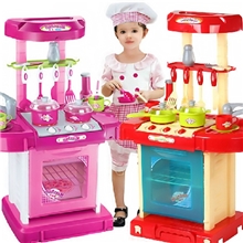 厨房手提箱儿童男女孩多功能仿真厨房厨餐具过家家益智玩具批发