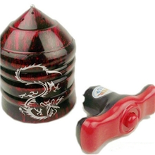 仿木陀螺玩具七彩灯加激光线陀螺闪光音乐陀螺地摊玩具批发