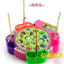音乐电动钓鱼玩具卡通钓鱼亲子互动游戏过家家玩具