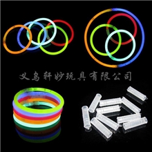 厂家直销荧光棒玩具荧光手镯带转接头夜间发光