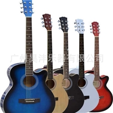 40寸全椴木缺角民谣木吉他批发优质的品质是学琴的首选