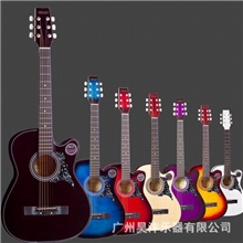 普及练习琴38寸带护板吉他批发木吉他类乐器吉他厂家
