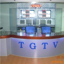 新款:控制台电视墙非编台LED显示屏机柜播音台