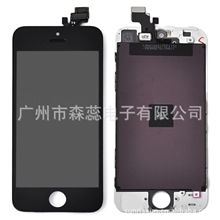 供应iphone5配件iphone液晶屏幕苹果5白边框液晶总成批发