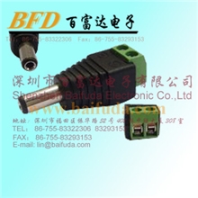供应DC头，DC电源转换头，两极电源插头，DC5521头转绿色端子