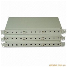 供应精图12芯机架光纤盒,光纤配线架，面板式机架光纤盒