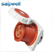 斯普威尔工业插座4孔工业插头工业插座暗装直插座SP1457IP67