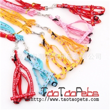 厂家直销皮皮淘品牌宠物牵引带时尚贴布宠物牵引绳多彩印花狗绳