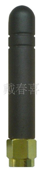 433MHz4CM胶套胶棒短套天线全向数传图传天线SMA公头天线