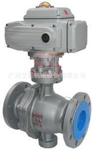 供应电动球阀电动碳钢法兰球阀高温法兰电动球阀