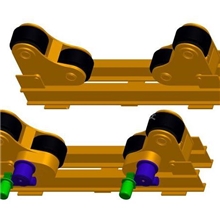 滚轮架专业焊接焊接配件焊接辅助设备焊接厂，自调可调长轴