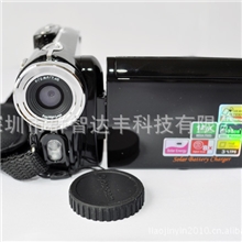 双太阳能板1200万数码摄像机DV-T90+带暂停3.0英寸液晶屏