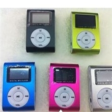厂家直销x小夹子MP3带屏幕运动型插卡式有屏小夹子MP3