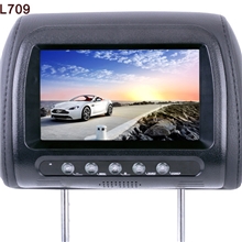 旺液晶汽车显示器高清头枕通用型7寸车载头枕显示器广州厂家