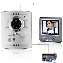 厂家直销别墅型可视对讲、可视对讲、彩色七寸、一对一、一拖二
