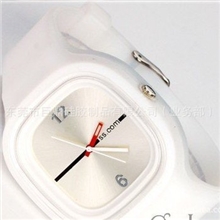 jellywatch厂家直销方形硅胶果冻表批发果冻手表