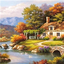 diy数字油画厂家批发612神仙居40*50