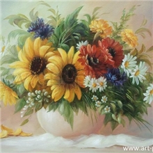 diy数字油画厂家批发537悄然绽放40*50