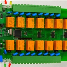 16路继电器联动输出模块联动灯控报警模块防盗报警系统视频联动