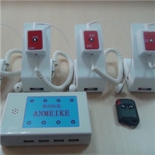 供应一拖四可充电手机防盗报警器防盗展示支架