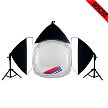 摄影器材/60CM或加10元换购80CM摄影棚+柔光箱摄影灯套装