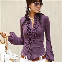 2013秋款新款韩版女式衬衫灯笼长袖女装碎碎上衣6063特价