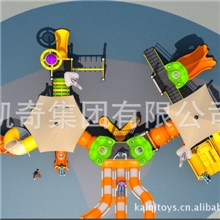 【一件代发】户外大型游乐设备儿童户外组合滑梯风帆系列小博士