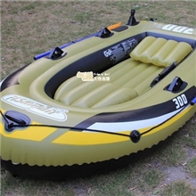 [批发]可装马达渔人三人充气船|钓鱼船|橡皮艇船配船桨气泵