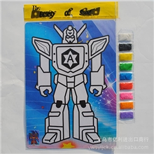 厂家直销16k彩色特大号沙画批发20*28cm儿童沙画