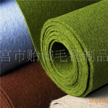 【厂家热销】供应优质毛纺面料彩色化纤毛毡【值得信赖】