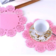 定做毛毡杯垫毛毡餐垫杯垫时尚毛毡杯垫卡通毛毡杯垫