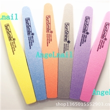 优质彩色海绵锉磨砂抛光美甲工具