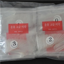 韩国甲片500片透明全甲半甲可选假指甲法式光疗水晶美甲