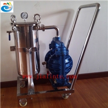 供应深圳不锈钢移动式手推车过滤器，涂料油漆油墨过滤器