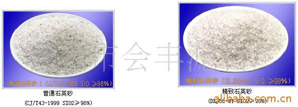 供应石英砂滤料、精制石英砂滤料、石英砂（精）