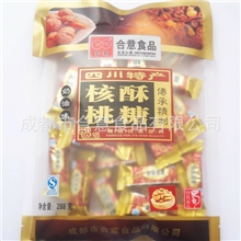 厂家供应合意牌核桃酥糖奶油味288g全新上市，核桃软糖等